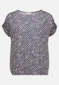 Print-Shirt  mit Gummizug  / Vorderseite