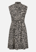 Midikleid  mit Zebraprint  / Vorderseite