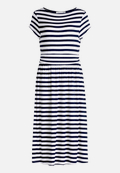 Jerseykleid mit Streifen / Vorderseite