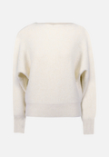 Strickpullover mit U-Boot Ausschnitt / Vorderseite