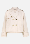 Kurzer Trenchcoat  mit Knöpfen  / Vorderseite