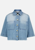 Blazer-Jacke im Jeans-Look / Vorderseite