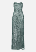 Abendkleid mit Pailletten / Vorderseite