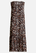 Stufenkleid im Leo-Look / Vorderseite