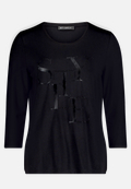 Basic Shirt mit Placement / Vorderseite