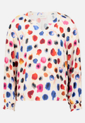 Casual-Bluse mit Raffung / Vorderseite
