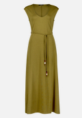 Jerseykleid  Maxi mit Bindegürtel / Vorderseite