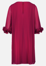 Cocktailkleid mit Rüschen / Rückseite