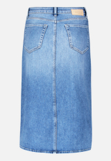 Jeansrock mit Waschung / Rückseite