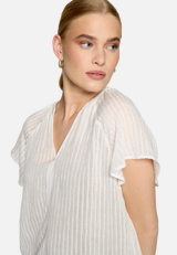 Bluse transparent mit V-Ausschnitt  / Detailbild