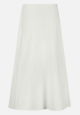Denimrock  mit A-Linie Maxi / Rückseite
