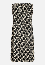 Midikleid  mit grafischem Muster  / Rückseite