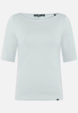 Basic Shirt  mit U-Boot-Ausschnitt / Vorderseite