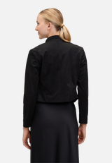 Bikerjacke mit Reißverschluss / Modellfoto Rückseite