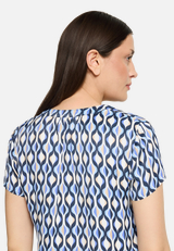 Satin-Bluse mit Print / Detailbild