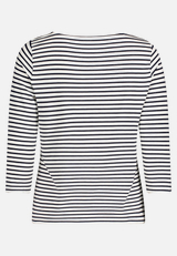 Basic Shirt mit Ringel / Rückseite