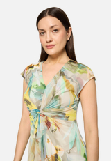 Mesh-Kleid mit Raffung / Detailbild