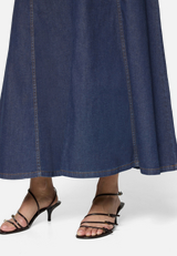 Jeansrock  Maxi in A-Linie / Detailbild