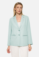 Longblazer mit Reverskragen / Modellfoto Vorderseite