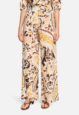 Palazzo-Hose mit Gummizug / Modellfoto Vorderseite