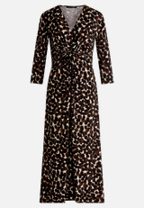 Midikleid mit Raffung / Vorderseite