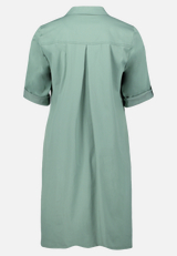 Hemdblusenkleid mit Taschen / Rückseite