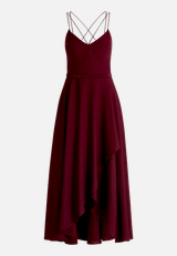 Abendkleid mit Volant / Vorderseite