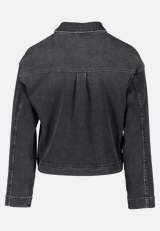 Jeansjacke mit aufgesetzten Taschen / Rückseite