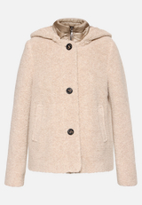 Wolljacke mit Kapuze / Vorderseite