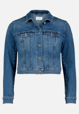 Jeansjacke mit Waschung / Vorderseite