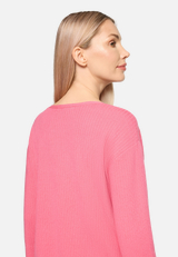 Feinstrickpullover mit V-Ausschnitt / Detailbild