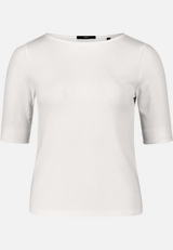 Basic Shirt  mit U-Boot-Ausschnitt / Vorderseite
