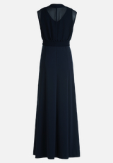 Abendkleid mit Raffung / Rückseite