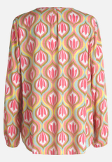 Casual-Bluse mit Muster / Rückseite
