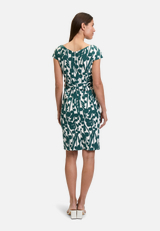 Cocktailkleid kurzarm / Modellfoto Rückseite