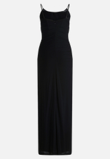 Abendkleid mit Spitzeneinsatz / Rückseite