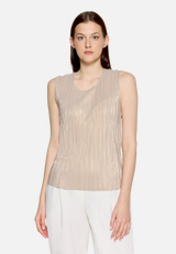 Casual-Shirt mit Glanzeffekt / Modellfoto Vorderseite