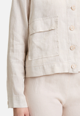 Casual-Jacke mit aufgesetzten Taschen / Detailbild