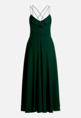 Abendkleid mit Volant / Rückseite
