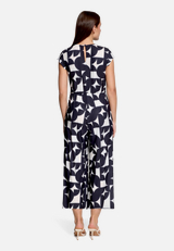 Jumpsuit kurzarm / Modellfoto Rückseite