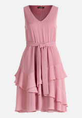 Cocktailkleid mit Volant / Vorderseite