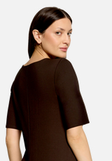 Midikleid mit Raffung / Detailbild