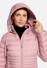 Steppjacke leicht mit abnehmbarer Kapuze / Detailbild