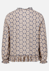 Casual-Bluse mit Raffung / Rückseite