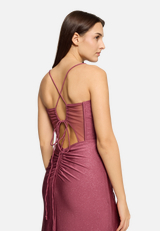 Abendkleid im Glitzer-Look / Detailbild
