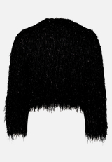 Bomberjacke mit Lurexfaden / Rückseite