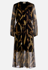 Midikleid langarm / Vorderseite