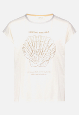 Rundhals-Shirt mit Placement / Vorderseite