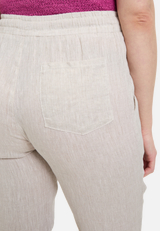 Leinenhose mit Tunnelzug / Detailbild