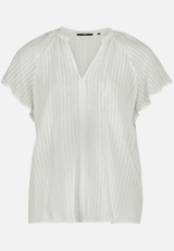 Bluse transparent mit V-Ausschnitt  / Vorderseite
